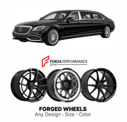 21 INCH FORGED WHEELS RIMS for MERCEDES-MAYBACH S-CLASS 2014+ FORZA PERFORMANCE Mansory Style

We manufacture premium quality forged wheels rims for Mercedes-Maybach S-Class 2014+ in any design, size, color.

THIS WHEEL DESIGN CAN BE CUSTOM-MADE FOR YOUR CAR IN ANY SIZE AND COLOR OPTIONS
Available in monoblock, 2-piece, 3-piece, duoblock, beadlock
3D wheel renderings are provided according to the exact dimensions and specifications requested by the client, ensuring proper fitment for their car prior to prod