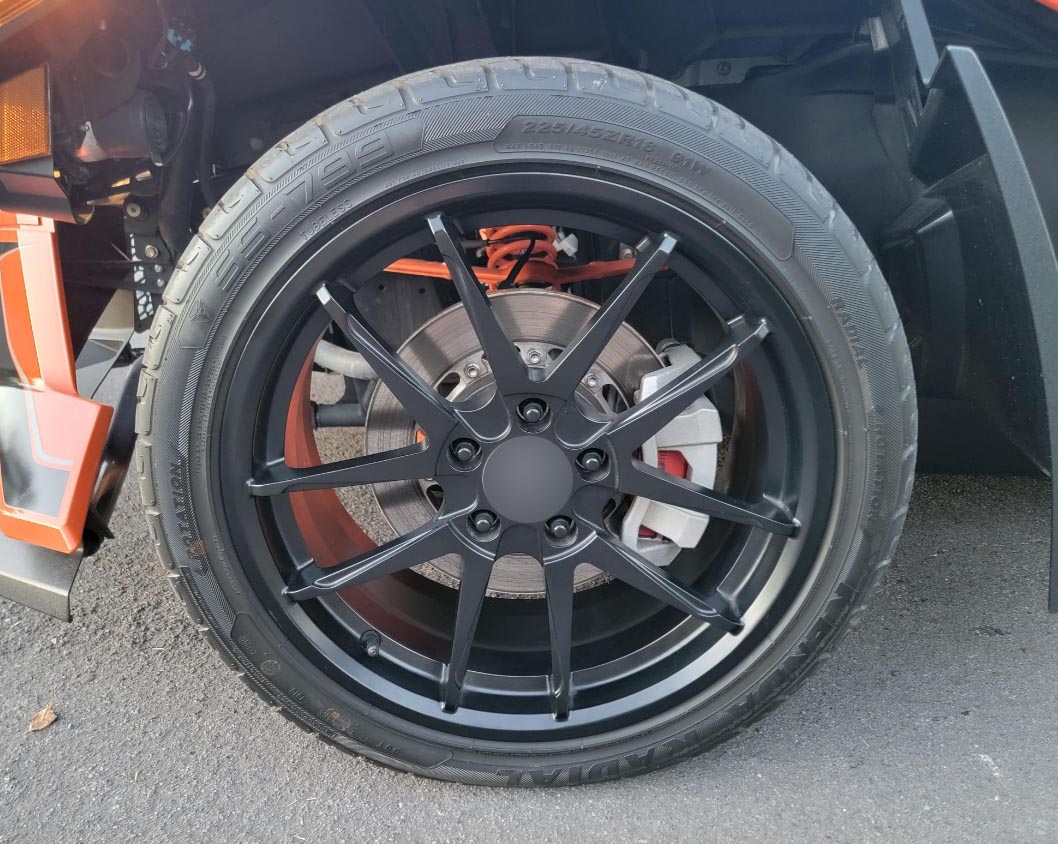FORGED WHEELS RIMS for POLARIS SLINGSHOT S SL SLR R 2015+ Forza Performance custom fit OEM Polaris style design