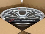 We manufactured premium quality forged wheels rims for our client's Porsche 911 991.2 GT3 2015 - 2020 with the following specifications:

WHEEL SIZE:

Front: 20 x 9 ET 52
Rear: 20 x 12 ET 44
PCD: 5 x 130
CB: 71.6
Finish: Gloss Silver
Material: 6061-T6 Forged Aluminum
THIS WHEEL DESIGN CAN BE CUSTOM-MADE FOR YOUR CAR IN ANY SIZE AND COLOR OPTIONS
Available in monoblock, 2-piece, 3-piece, duoblock, beadlock
3D wheel renderings are provided according to the exact dimensions and specifications requested by the 