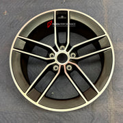 We manufacture premium quality forged wheels rims for Porsche 911 992.2 GTS Carrera 2024+ in any design, size, color.

WHEEL SIZE:

Front: 20 x 8.5 ET 50
Rear: 21 x 11.5 ET 79
PCD: 5 x 130
CB: 71.6
Finish: Satin Black
Material: 6061-T6 Forged Aluminum
THIS WHEEL DESIGN CAN BE CUSTOM-MADE FOR YOUR CAR IN ANY SIZE AND COLOR OPTIONS
Available in monoblock, 2-piece, 3-piece, duoblock, beadlock
3D wheel renderings are provided according to the exact dimensions and specifications requested by the client, ensuring
