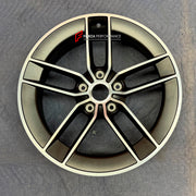 We manufacture premium quality forged wheels rims for Porsche 911 992.2 GTS Carrera 2024+ in any design, size, color.

WHEEL SIZE:

Front: 20 x 8.5 ET 50
Rear: 21 x 11.5 ET 79
PCD: 5 x 130
CB: 71.6
Finish: Satin Black
Material: 6061-T6 Forged Aluminum
THIS WHEEL DESIGN CAN BE CUSTOM-MADE FOR YOUR CAR IN ANY SIZE AND COLOR OPTIONS
Available in monoblock, 2-piece, 3-piece, duoblock, beadlock
3D wheel renderings are provided according to the exact dimensions and specifications requested by the client, ensuring