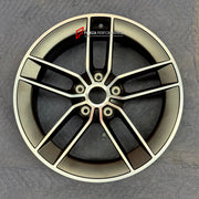 We manufacture premium quality forged wheels rims for Porsche 911 992.2 GTS Carrera 2024+ in any design, size, color.

WHEEL SIZE:

Front: 20 x 8.5 ET 50
Rear: 21 x 11.5 ET 79
PCD: 5 x 130
CB: 71.6
Finish: Satin Black
Material: 6061-T6 Forged Aluminum
THIS WHEEL DESIGN CAN BE CUSTOM-MADE FOR YOUR CAR IN ANY SIZE AND COLOR OPTIONS
Available in monoblock, 2-piece, 3-piece, duoblock, beadlock
3D wheel renderings are provided according to the exact dimensions and specifications requested by the client, ensuring