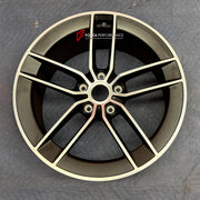 We manufacture premium quality forged wheels rims for Porsche 911 992.2 GTS Carrera 2024+ in any design, size, color.

WHEEL SIZE:

Front: 20 x 8.5 ET 50
Rear: 21 x 11.5 ET 79
PCD: 5 x 130
CB: 71.6
Finish: Satin Black
Material: 6061-T6 Forged Aluminum
THIS WHEEL DESIGN CAN BE CUSTOM-MADE FOR YOUR CAR IN ANY SIZE AND COLOR OPTIONS
Available in monoblock, 2-piece, 3-piece, duoblock, beadlock
3D wheel renderings are provided according to the exact dimensions and specifications requested by the client, ensuring