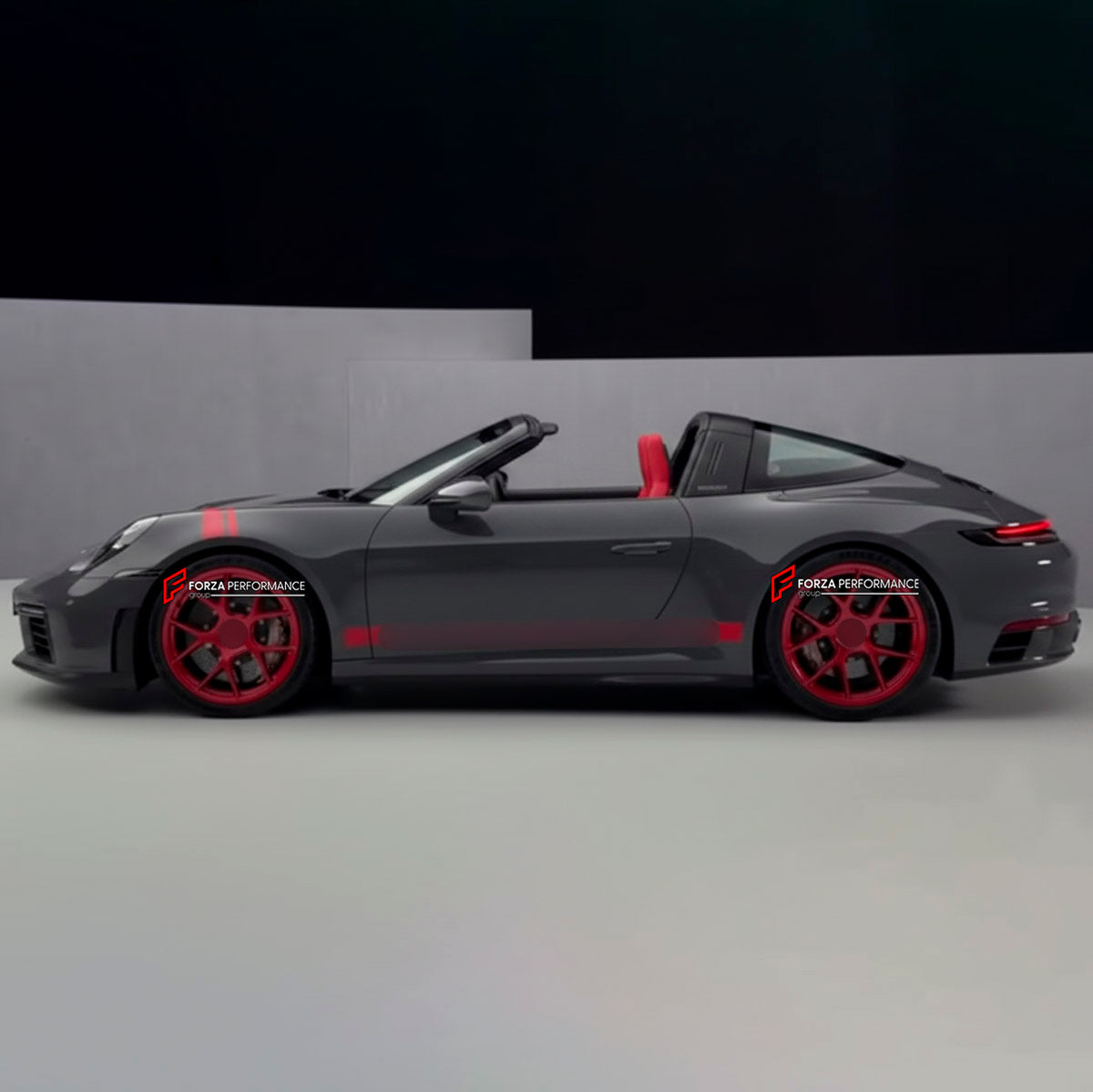 We manufacture premium quality forged wheels rims for Porsche 911 992 GT3 GTS GTC Cabriolet 2019+ in any design, size, color.

WHEEL SIZE:

Front: 20 x 8.5 ET 53
Rear: 21 x 11.5 ET 67
PCD: 5 x 130
CB: 71.6
Finish: Satin Crimson Red
Material: 6061-T6 Forged Aluminum
THIS WHEEL DESIGN CAN BE CUSTOM-MADE FOR YOUR CAR IN ANY SIZE AND COLOR OPTIONS
Available in monoblock, 2-piece, 3-piece, duoblock, beadlock
3D wheel renderings are provided according to the exact dimensions and specifications requested by the cl