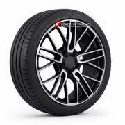 FORGED WHEELS RIMS for PORSCHE 911 992 TARGA 4S 2020+ FORZA PERFORMANCE Turbo Design

We manufacture premium quality forged wheels rims for Porsche 911 992 Targa 4S 2020+ in any design, size, color.

WHEEL SIZE:

Front: 20 x 8.5 ET 50
Rear: 21 x 11.5 ET 79
PCD: 5 x 130
CB: 71.6
Finish: High Gloss Black With Polished Silver
Material: 6061-T6 Forged Aluminum
THIS WHEEL DESIGN CAN BE CUSTOM-MADE FOR YOUR CAR IN ANY SIZE AND COLOR OPTIONS
Available in monoblock, 2-piece, 3-piece, duoblock, beadlock
3D wheel ren