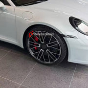 FORGED WHEELS RIMS for PORSCHE 911 992 TARGA 4S 2020+ FORZA PERFORMANCE Turbo Design

We manufacture premium quality forged wheels rims for Porsche 911 992 Targa 4S 2020+ in any design, size, color.

WHEEL SIZE:

Front: 20 x 8.5 ET 50
Rear: 21 x 11.5 ET 79
PCD: 5 x 130
CB: 71.6
Finish: High Gloss Black With Polished Silver
Material: 6061-T6 Forged Aluminum
THIS WHEEL DESIGN CAN BE CUSTOM-MADE FOR YOUR CAR IN ANY SIZE AND COLOR OPTIONS
Available in monoblock, 2-piece, 3-piece, duoblock, beadlock
3D wheel ren