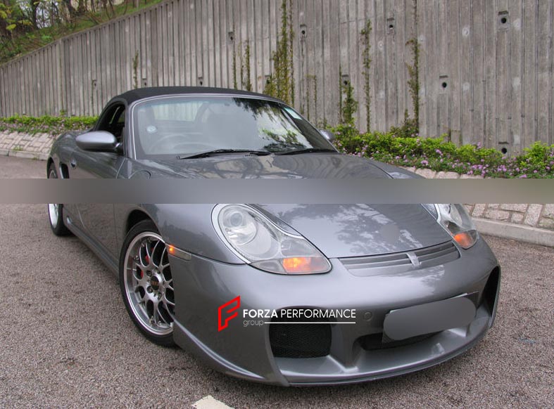 FRONT BUMPER for PORSCHE BOXSTER 986 1996 - 2004 FORZA PERFORMANCE custom fit GT3 Style
Set includes:

Front Bumper
Material: Plastic

NOTE: Professional installation is required.