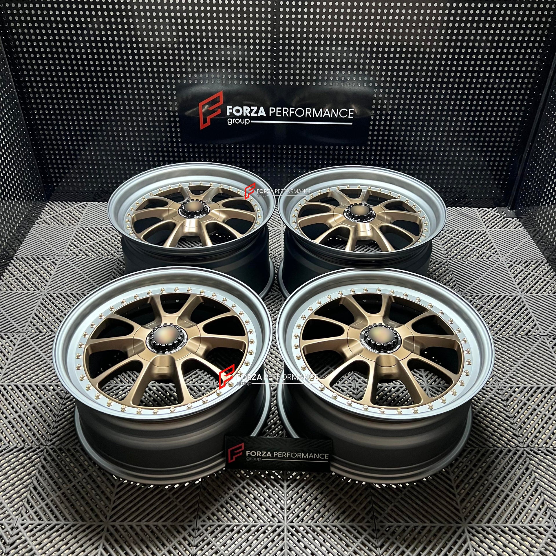 We manufactured premium quality forged wheels rims for our client's Porsche 911 996 GT3 2003 with the following specifications:

WHEEL SIZE:

Front: 19 x 8.5 ET 28
Rear: 19 x 11 ET 53
PCD: 5 x 130
CB: 71.6
Weight: Front: 11.15 kgs (24.58 lbs) Rear: 11.6 kgs (25.57 lbs)
Finish: Satin Bronze Face + Satin Gunmetal Lip
Material: 6061-T6 Forged Aluminum
THIS WHEEL DESIGN CAN BE CUSTOM-MADE FOR YOUR CAR IN ANY SIZE AND COLOR OPTIONS
Available in monoblock, 2-piece, 3-piece, duoblock, beadlock
3D wheel renderings 
