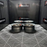 We manufactured premium quality forged wheels rims for our client's Porsche 911 996 GT3 2003 with the following specifications:

WHEEL SIZE:

Front: 19 x 8.5 ET 28
Rear: 19 x 11 ET 53
PCD: 5 x 130
CB: 71.6
Weight: Front: 11.15 kgs (24.58 lbs) Rear: 11.6 kgs (25.57 lbs)
Finish: Satin Bronze Face + Satin Gunmetal Lip
Material: 6061-T6 Forged Aluminum
THIS WHEEL DESIGN CAN BE CUSTOM-MADE FOR YOUR CAR IN ANY SIZE AND COLOR OPTIONS
Available in monoblock, 2-piece, 3-piece, duoblock, beadlock
3D wheel renderings 