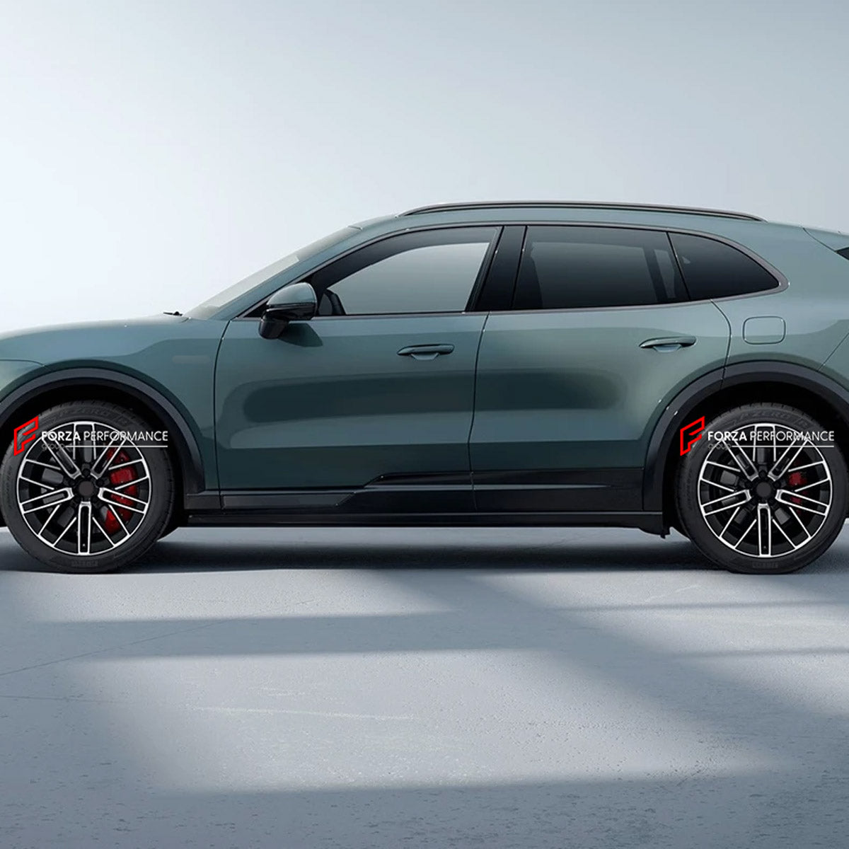FORGED WHEELS RIMS for PORSCHE CAYENNE E4 TURBO 2026+ FORZA PERFORMANCE SportTechno Summer Set

We manufacture premium quality forged wheels rims for Porsche Cayenne E4 Turbo 2026+ in any design, size, color.

WHEEL SIZE:

Front: 22 x 10.5 ET 20
Rear: 22 x 12.5 ET 28
PCD: 5 x 130
CB: 71.6
Finish: High Gloss Black With Polished Silver
Material: 6061-T6 Forged Aluminum
THIS WHEEL DESIGN CAN BE CUSTOM-MADE FOR YOUR CAR IN ANY SIZE AND COLOR OPTIONS
Available in monoblock, 2-piece, 3-piece, duoblock, beadlock
3