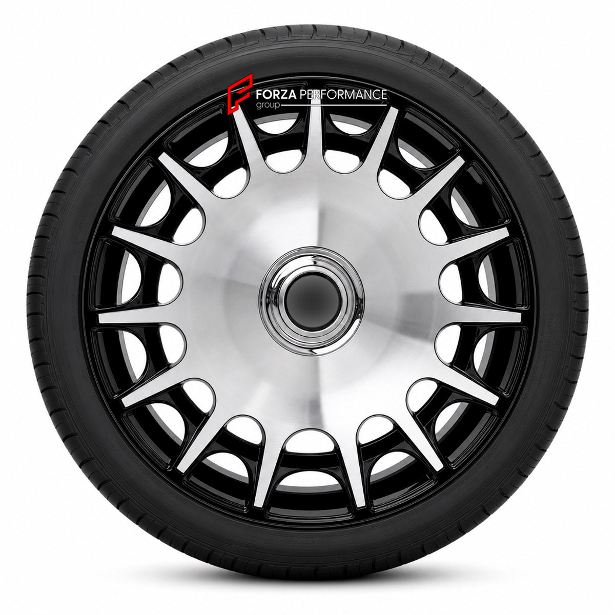 FORGED WHEELS RIMS for ROLLS ROYCE DAWN GHOST I FACELIFT PHANTOM VII SILVER SERAPH WRAITH 1998 - 2023 FORZA PERFORMANCE Mansory Style

We manufacture premium quality forged wheels rims for Rolls Royce Dawn Ghost I Facelift Phantom VII Silver Seraph Wraith 1998 - 2023 in any design, size, color.

WHEEL SIZE:

Front: 21 x 8.5 ET 25
Rear: 21 x 9.5 ET 33
PCD: 5 x 120
CB: 72.6
Finish: Gloss Black with Machined Face
Material: 6061-T6 Forged Aluminum
THIS WHEEL DESIGN CAN BE CUSTOM-MADE FOR YOUR CAR IN ANY SIZE AN