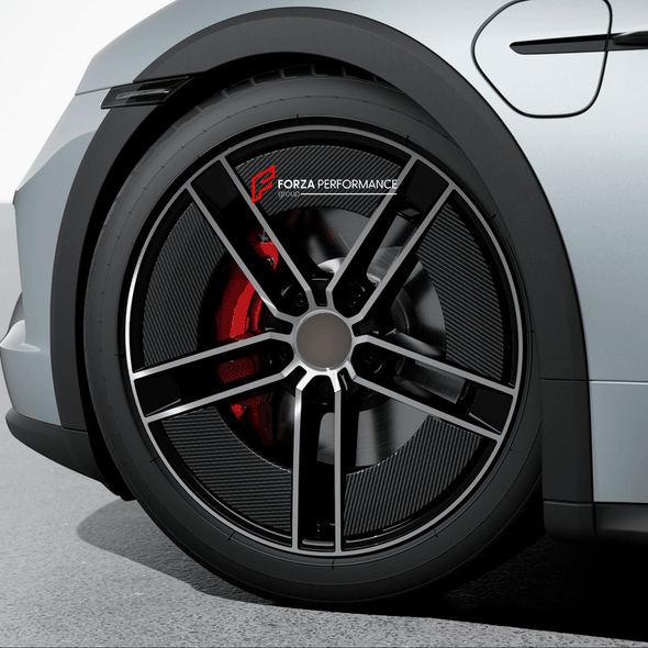 FORGED WHEELS RIMS WITH CARBON AEROBLADES for PORSCHE TAYCAN 4S custom fit OEM