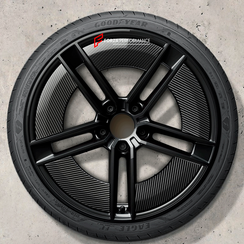 FORGED WHEELS RIMS WITH CARBON AEROBLADES for PORSCHE TAYCAN 4S custom ...