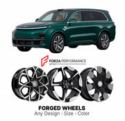 Custom forged wheels for Li Auto L9 Li Xiang L9 2022+. Made-to-order monoblock, 2-piece and 3-piece wheels in custom sizes, offsets, colors and finishes with guaranteed vehicle fitment.

We manufacture premium quality forged wheels rims for Li Auto Li Xiang L9 2022+ in any design, size, color.

THIS WHEEL DESIGN CAN BE CUSTOM-MADE FOR YOUR CAR IN ANY SIZE AND COLOR OPTIONS
Available in monoblock, 2-piece, 3-piece, duoblock, beadlock
3D wheel renderings are provided according to the exact dimensions and spec
