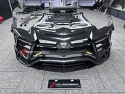 CARBON BODY KIT for LAMBORGHINI URUS S PERFORMANTE

Set includes:

Front Bumper 
Hood
Side Fenders
Side Skirts
Roof Spoiler
Rear Spoiler
Rear Bumper
Exhaust Tips
Exhaust System

Material: Carbon Fiber

Note: Professional installation is required.

