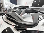 DRY CARBON WIDE BODY KIT for BENTLEY CONTINENTAL GT GTC 2018 - 2024

Set includes:
Front Lip
Front Bumper
Front Bumper Trims
Grille
Hood / Bonnet
Front Fenders
Side Mirror Covers
Side Trims
Side Skirts
Folding Roof Cover
Rear Spoiler
Rear Bumper
Rear Diffuser

Material: Dry Carbon

Note: Professional installation is required.