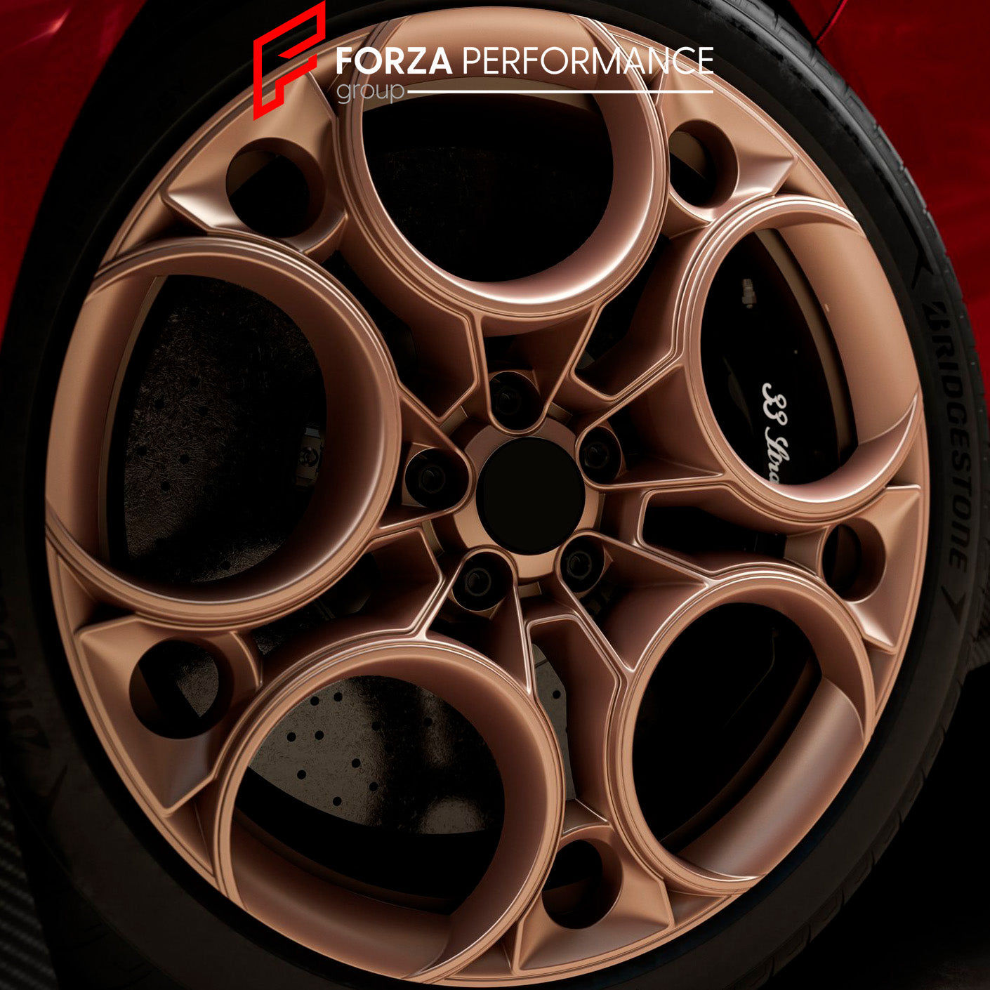 FORZA FORGED WHEELS RIMS for ALFA ROMEO GIULIA QUADRIFOGLIO custom fit OEM ALFA ROMEO 33 STRADALE