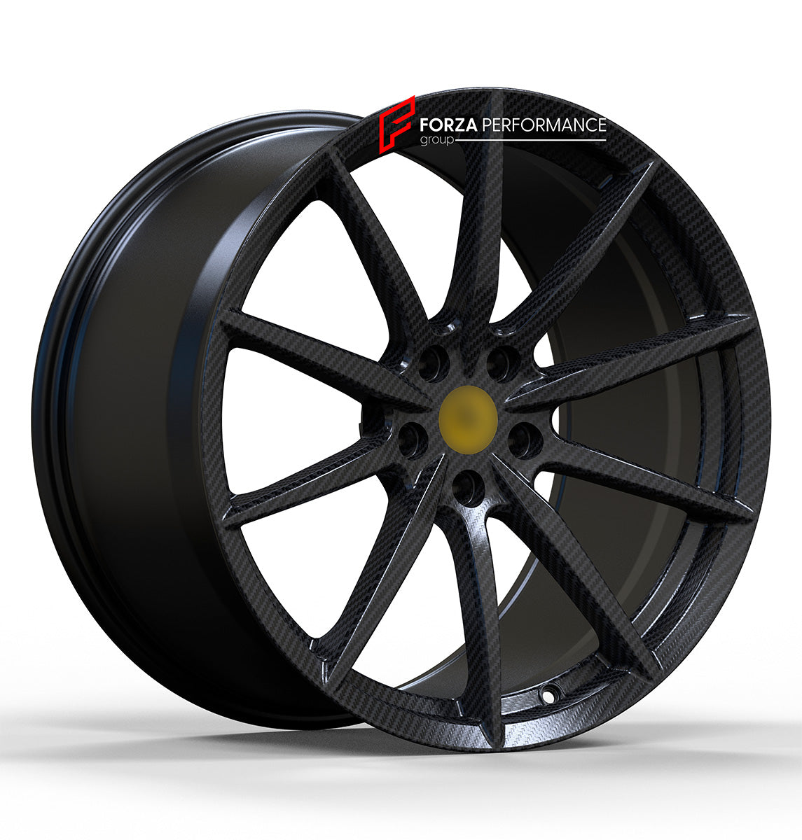 FORZA PEFORMANCE REAL CARBON FORGED WHEELS RIMS for FERRARI 296 ...