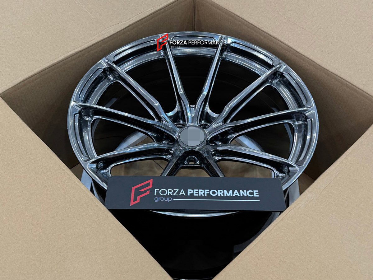 FORGED WHEELS RIMS FOR MCLAREN P47 SUV 2028+ Forza Performance custom fit buy Black Multi-Spoke style design wheels