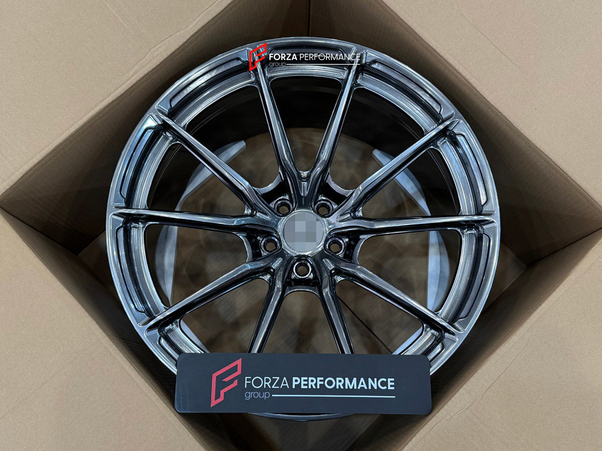 FORGED WHEELS RIMS FOR MCLAREN P47 SUV 2028+ Forza Performance custom fit buy Black Multi-Spoke style design wheels