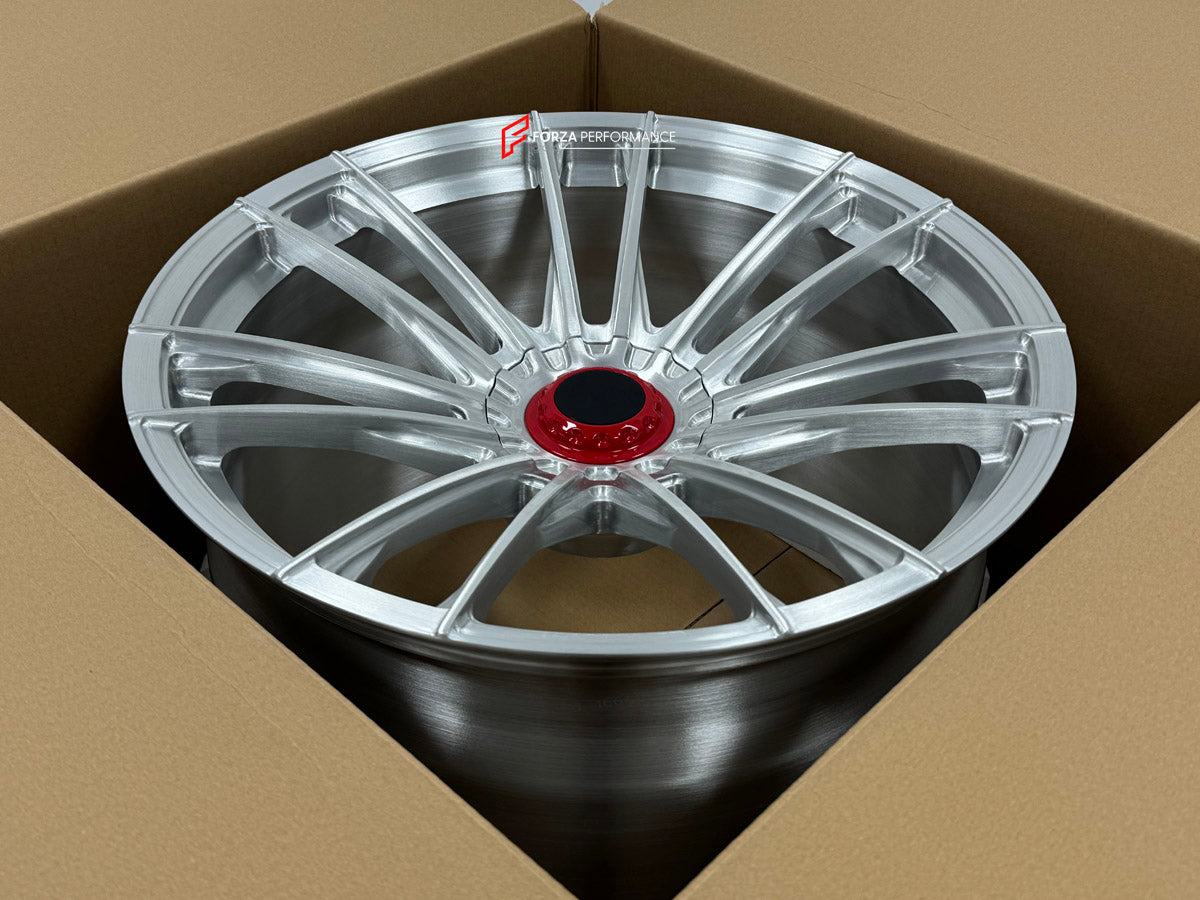 FORGED WHEELS RIMS FOR MCLAREN P47 SUV 2028+ Forza Performance custom fit buy Silver Red Center style design wheels