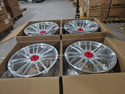 FORGED WHEELS RIMS FOR MCLAREN P47 SUV 2028+ Forza Performance custom fit buy Silver Red Center style design wheels