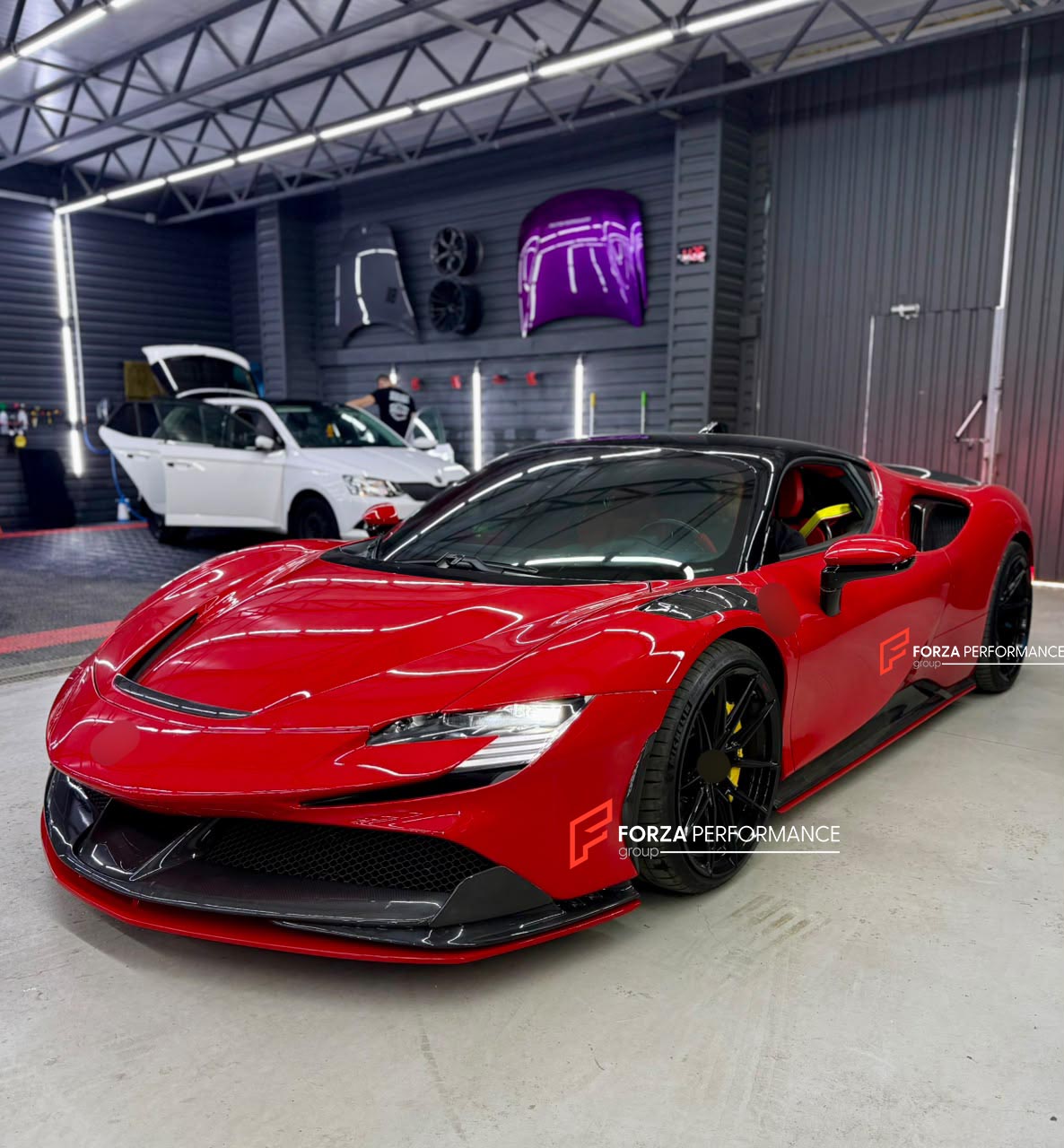 FORZA PERFORMANCE 21 22 INCH FORGED WHEELS RIMS for FERRARI SF90 custom fit VOSSEN NF 10 WHEELS