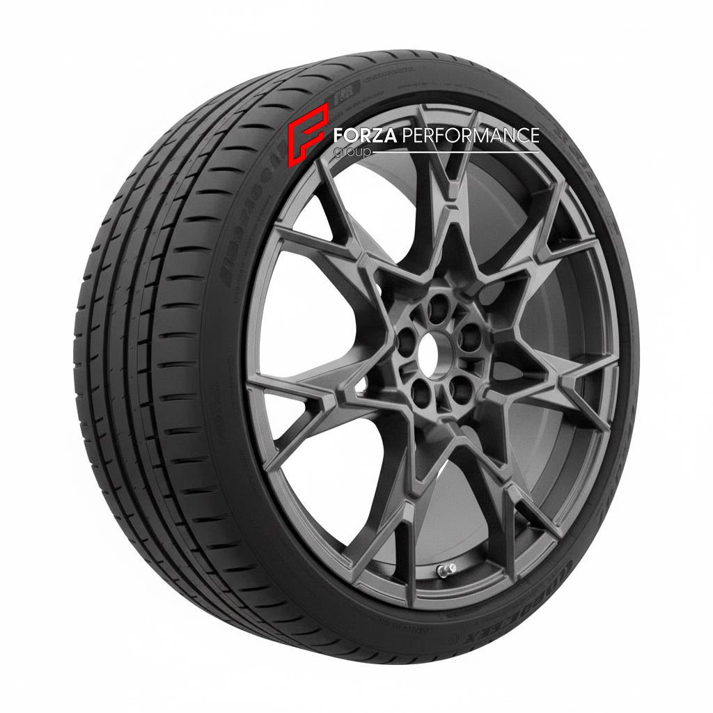 FORGED WHEELS RIMS for BMW 5 SERIES G60 2023+ FORZA PERFORMANCE custom fit BMW OEM 943M FROZEN MIDNIGHT GREY WHEELS