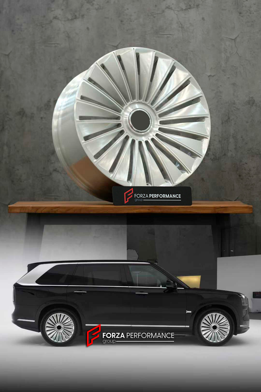 FORZA PERFORMANCE 22 INCH FORGED WHEELS RIMS for ZEEKR 9X 2025 custom fit 1886 WHEELS