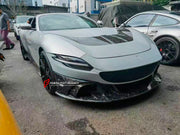 CARBON BODY KIT for FERRARI ROMA

Set includes:

Front Bumper
Front Grille
Hood / Bonnet
Side Mirror Covers
Side Trims
Side Skirts
Trunk Panel
Rear Spoiler

Rear Diffuser

Material: Carbon Fiber

Note: Professional installation is required.