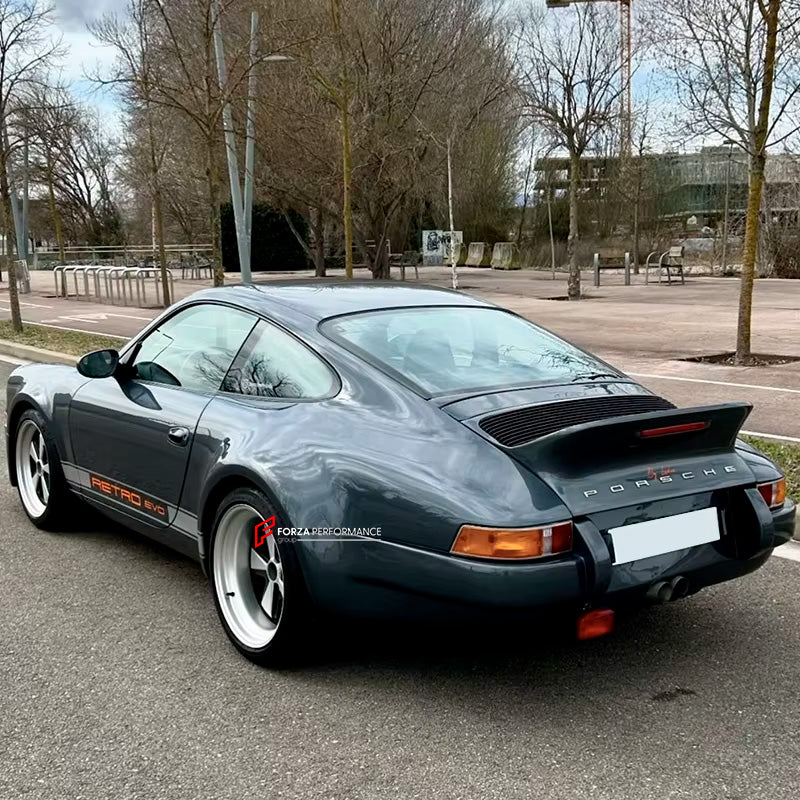 CONVERSION BODY KIT for PORSCHE 911 996 CARRERA 1997 - 2006 upgrade to 911 964

Set includes:

Front Bumper
Hood / Bonnet 
Headlights
Turn Lights
Front Fenders
Rear Quarter Panels
Rear Spoiler
Rear Bumper

Material: Fiberglass

NOTE: Professional installation is required.

CONTACT US FOR PRICING

Why “Contact Us for Pricing”?

We don’t display fixed prices because our goal is to offer you the most competitive deal possible. Product costs often decrease over time, and by requesting a quote, you’ll receive ou