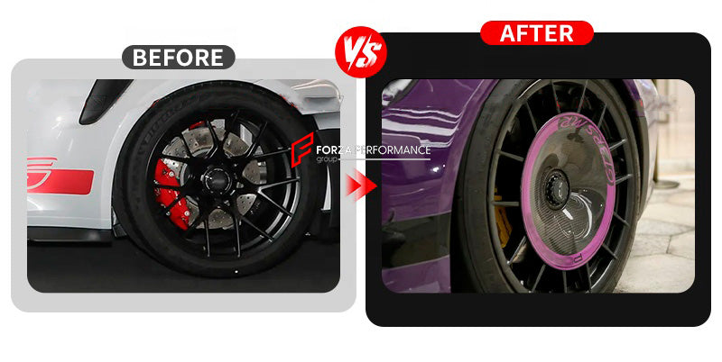 CARBON FIBER AERO DISCS for PORSCHE 911 992.1 GT3 RS

Set includes:

Aero Discs

Material: Dry Carbon

NOTE: Professional installation is required

Warranty ►
We guarantee that the wheels you order will fit your specific make and model. The wheels will be compatible with the parameters of your car and will fit perfectly.
We offer a 7-year warranty on the structure of our forged wheels.
Payment ►
Visa

Mastercard

PayPal with a credit card (add 4.4% at checkout)
Payoneer
Cryptocurrency
Shipment ►
By express 
