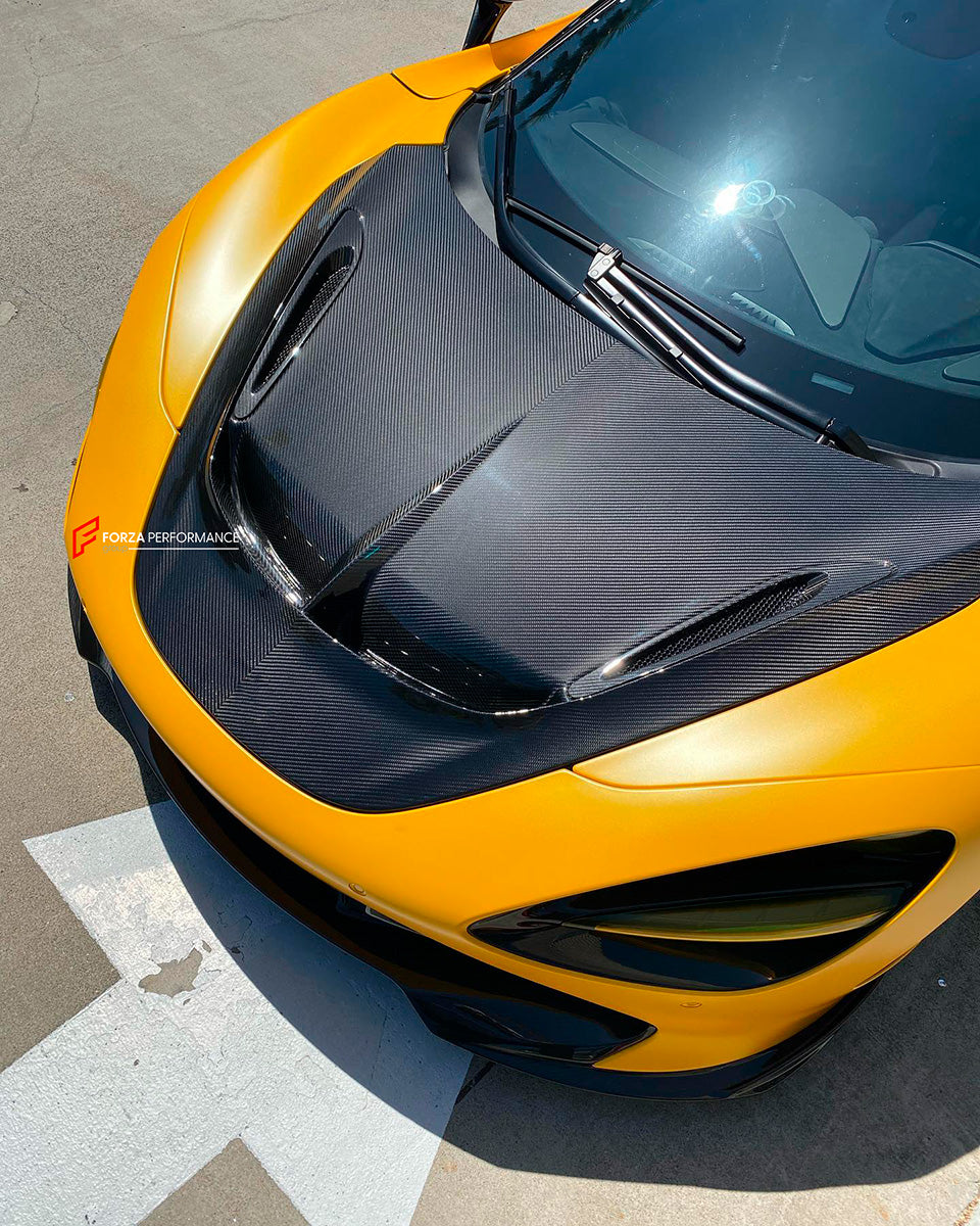 CARBON FIBER HOOD BONNET for MCLAREN 720S 2017 - 2023

Set includes:

Hood / Bonnet

Material: Dry Carbon

NOTE: Professional installation is required

Contact us for pricing
