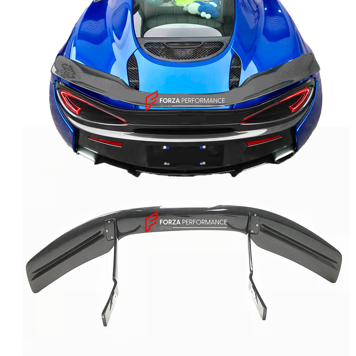 CARBON FIBER REAR WING SPOILER for MCLAREN 540C 570GT 570S SPORTS ...