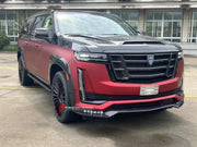 DRY CARBON BODY KIT for CADILLAC ESCALADE 2021 - 2024

Set includes:


Front Lip with Led DRL
Front Grille
Hood / Bonnet
Side Mirror Covers
Fender Flares

Roof Spoiler
Rear Diffuser

Material: Carbon Fiber

Note: Professional installation is required.