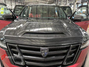 DRY CARBON BODY KIT for CADILLAC ESCALADE 2021 - 2024

Set includes:


Front Lip with Led DRL
Front Grille
Hood / Bonnet
Side Mirror Covers
Fender Flares

Roof Spoiler
Rear Diffuser

Material: Carbon Fiber

Note: Professional installation is required.