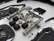 CARBON BODY KIT for FERRARI SF90

Set includes:

Front Lip
Front Bumper Assembly
Hood Bonnet
Front Fenders
Side Mirror Covers
Side Skirts
Side Air Vents
Rear Engine Bay Lid
Rear Wing Spoiler
Rear Bumper Assembly

Exhaust System

Material: Dry Carbon Fiber

Note: Professional installation is required.

Why “Contact Us for Pricing”?

We don’t display fixed prices because our goal is to offer you the most competitive deal possible. Product costs often decrease over time, and by requesting a quote, you’ll recei