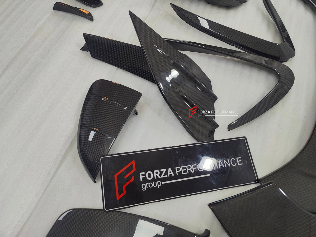 DRY CARBON BODY KIT for FERRARI SF90

Set includes:

Front Lip
Front Bumper Canards
Front Lid Trim
Front Fenders
Side Mirror Covers
Rear Air Vent Inlet Trim
Side Skirts
Rear Spoiler
Rear Diffuser

Material: Carbon Fiber

Note: Professional installation is required.

Contact us for pricing

Payment ►
Visa
Mastercard
PayPal with a credit card (add 4.4% at checkout)
Payoneer
Cryptocurrency
Shipment ►
By express DHL/UPS/TNT/FedEx
To the local international airport
Special line by air
Special line by the sea
To 