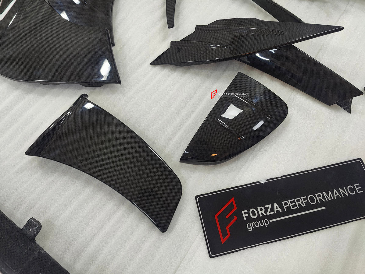 DRY CARBON BODY KIT for FERRARI SF90

Set includes:

Front Lip
Front Bumper Canards
Front Lid Trim
Front Fenders
Side Mirror Covers
Rear Air Vent Inlet Trim
Side Skirts
Rear Spoiler
Rear Diffuser

Material: Carbon Fiber

Note: Professional installation is required.

Contact us for pricing

Payment ►
Visa
Mastercard
PayPal with a credit card (add 4.4% at checkout)
Payoneer
Cryptocurrency
Shipment ►
By express DHL/UPS/TNT/FedEx
To the local international airport
Special line by air
Special line by the sea
To 