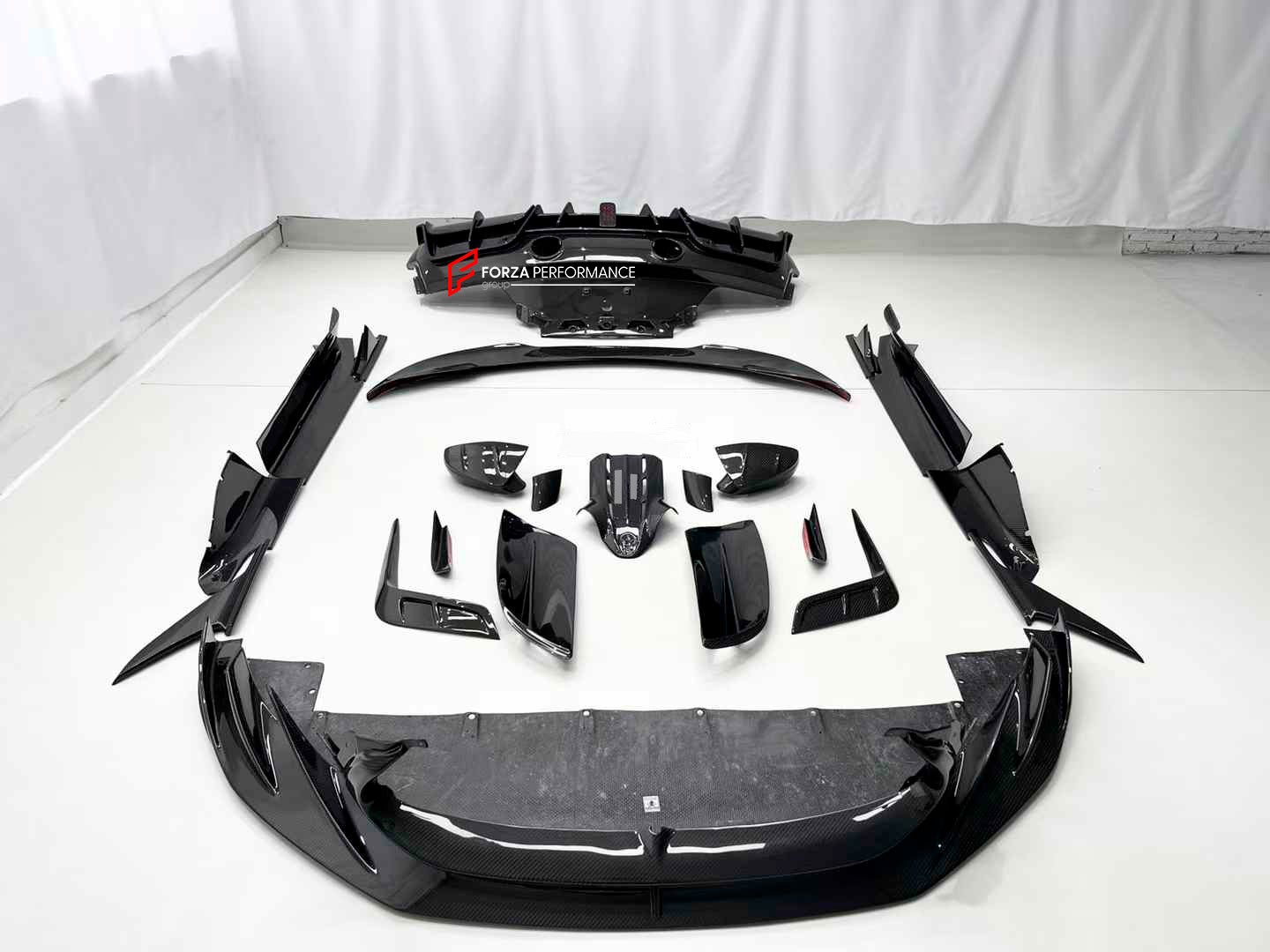 MANSORY STYLE DRY CARBON BODY KIT for MASERATI MC20 2020+

Set includes:


Front Lip
Front Bumper Trims
Front Canards
Hood / Bonnet
Hood Air Vents
Side Mirror Covers
Side Skirts
Rear Spoiler
Rear Diffuser

Material: Dry Carbon

Note: Professional installation is required.