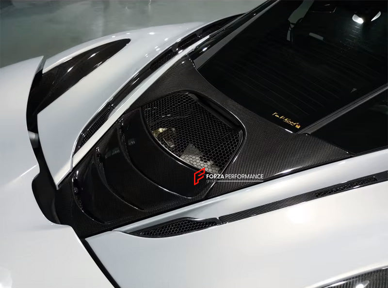 DRY CARBON ENGINE TOP COVER for MCLAREN 720S 2017 - 2023

Set includes:

Engine Top Cover

Material: Carbon Fiber

NOTE: Professional installation is required