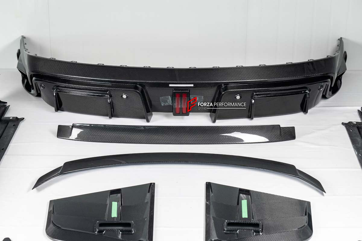  DRY CARBON FIBER BODY KIT for ROLLS ROYCE SPECTRE 2023+ 

Set includes:

Front Lip
Front Bumper Trims
Hood/Bonnet
Side Fender Vents
Side Skirts
Rear Spoiler
Rear Diffuser

Material: Carbon Fiber
