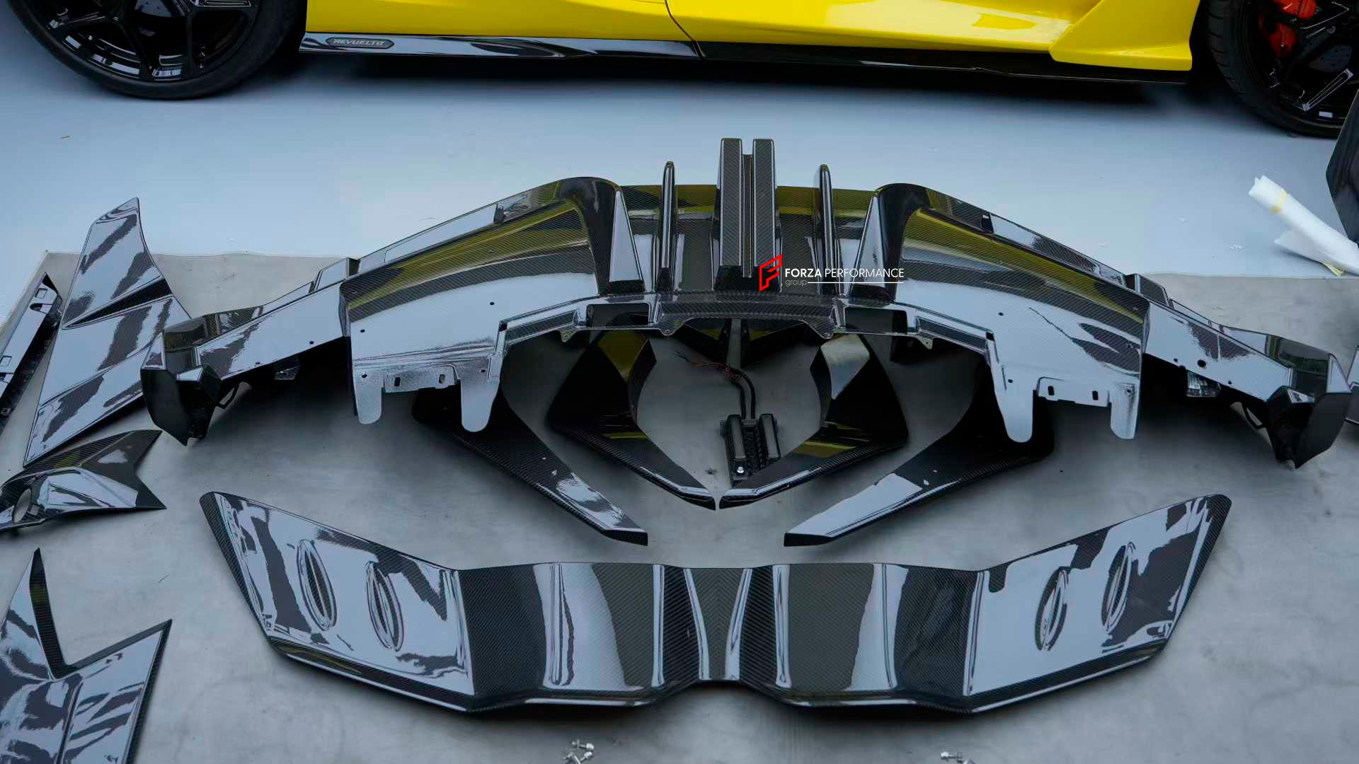 FORGED CARBON BODY KIT for LAMBORGHINI REVUELTO 2023+

Set includes:

Front Lip
Middle Air Splitter for Front Bumper
Air Splitter for Front Bumper
Front Radar Cover
Headlight Covers
Hood / Bonnet
Side Skirts

Rear Spoiler
Rear Diffuser

Material: Dry Carbon or Forged Carbon

NOTE: Professional installation is required.

CONTACT US FOR PRICING

Why “Contact Us for Pricing”?

We don’t display fixed prices because our goal is to offer you the most competitive deal possible. Product costs often decrease over ti