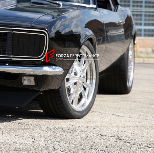 FORZA PERFORMANCE FORGED CLASSIC WHEELS RIMS for CHEVROLET CAMARO 1968 custom fit BILLET SPECIALTIES GRINDER WHEELS