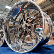 FORZA PERFORMANCE FORGED CLASSIC WHEELS RIMS for CHEVROLET CAMARO 1968 custom fit BILLET SPECIALTIES GRINDER WHEELS