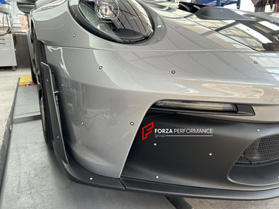 FORZA PERFORMANCE GROUP GT3RS BODY KIT for PORSCHE 911 992 CARRERA  Set includes:  Front Bumper Front Lip Side Skirts Side Air Vents Rear Quarter Panel Front Air Vents Rear Spoiler Decklid Rear Bumper Rear Diffuser