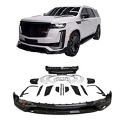 WIDE BODY KIT for CADILLAC ESCALADE 2021 - 2024

Set includes:


Front Lip
Front Bumper Trims
Grille Cover
Roof Spoiler 
Rear Diffuser 
Exhaust Tips

Material: Carbon Fiber

Note: Professional installation is required.

CONTACT US FOR PRICING&nbsp;

Payment ►
Visa
Mastercard
PayPal with a credit card (add 4.4% at checkout)
Payoneer
Cryptocurrency
Shipment ►
By express DHL/UPS/TNT/FedEx
To the local international airport
Special line by air
Special line by the sea
To Europe and the UK by train

Please let us