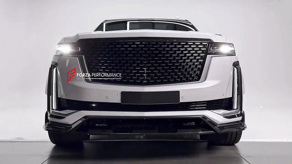 WIDE BODY KIT for CADILLAC ESCALADE 2021 - 2024

Set includes:


Front Lip
Front Bumper Trims
Grille Cover
Roof Spoiler 
Rear Diffuser 
Exhaust Tips

Material: Carbon Fiber

Note: Professional installation is required.

CONTACT US FOR PRICING&nbsp;

Payment ►
Visa
Mastercard
PayPal with a credit card (add 4.4% at checkout)
Payoneer
Cryptocurrency
Shipment ►
By express DHL/UPS/TNT/FedEx
To the local international airport
Special line by air
Special line by the sea
To Europe and the UK by train

Please let us