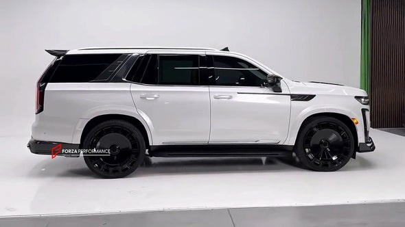 WIDE BODY KIT for CADILLAC ESCALADE 2021 - 2024

Set includes:


Front Lip
Front Bumper Trims
Grille Cover
Roof Spoiler 
Rear Diffuser 
Exhaust Tips

Material: Carbon Fiber

Note: Professional installation is required.

CONTACT US FOR PRICING&nbsp;

Payment ►
Visa
Mastercard
PayPal with a credit card (add 4.4% at checkout)
Payoneer
Cryptocurrency
Shipment ►
By express DHL/UPS/TNT/FedEx
To the local international airport
Special line by air
Special line by the sea
To Europe and the UK by train

Please let us