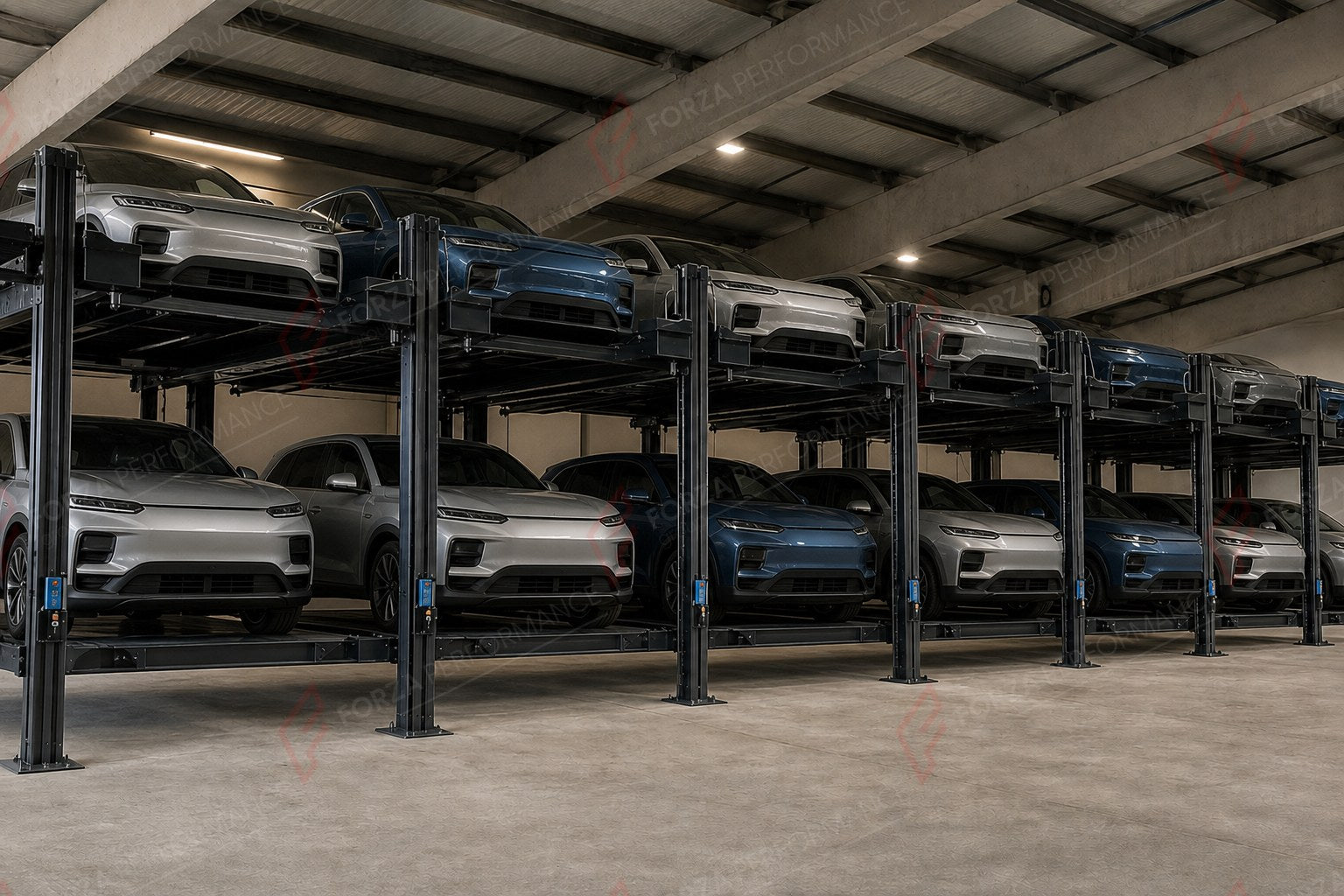 FP-360 Four-Post Garage Parking Lift - Drive-On Car Storage Lift, 3,600 kg - aparcamiento de coches / système de stationnement